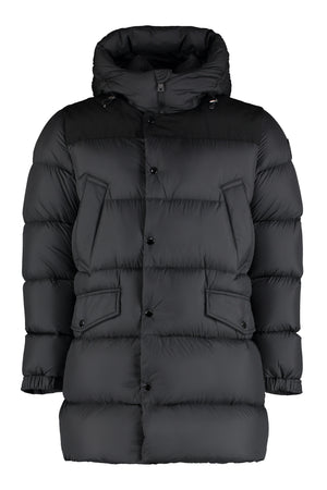 Sierra Long hooded down jacket-0